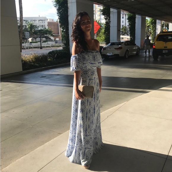 ROBE MAXI DELILAH Amanda Uprichard - Picture 5 of 5